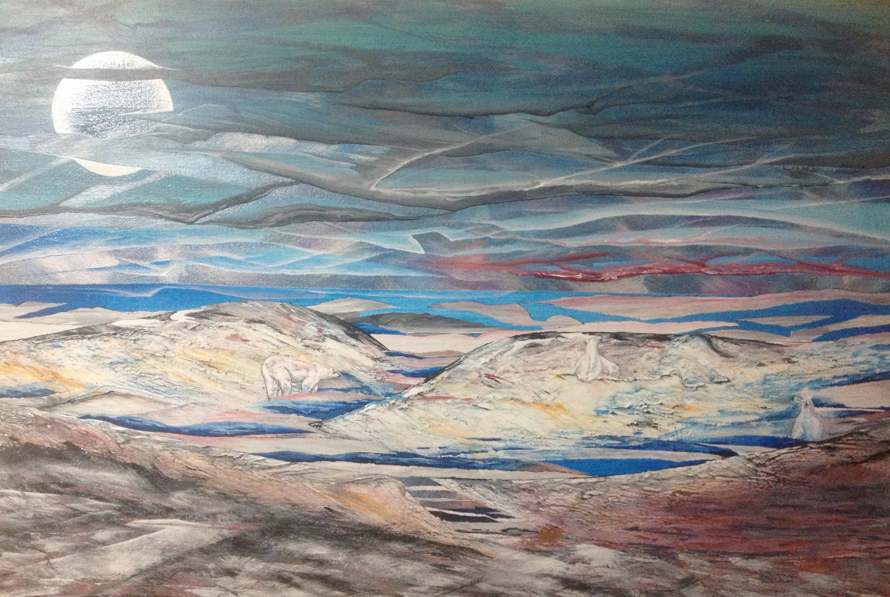 #199 Majestic Canadian Icon On The Road To Being A Ghost 2020 24 x 36 x 1.5Acrylic on Gallery Canvas